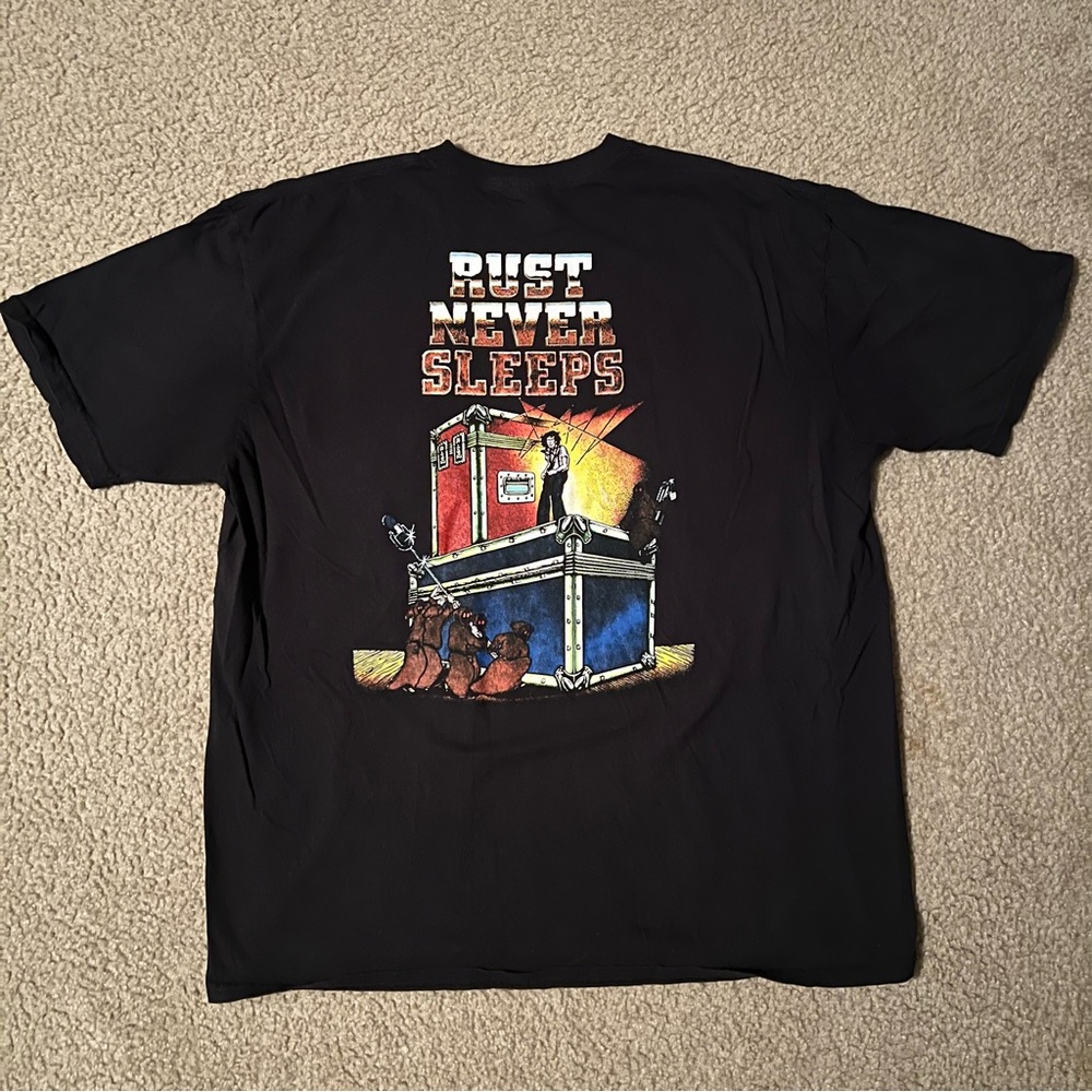 Neil Young & Crazy Horse Rust Never Sleeps pocket shirt